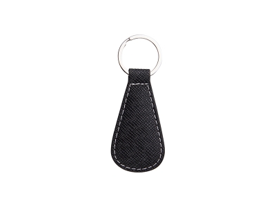 PU Leather Key Chain(Waterdrop,Black)