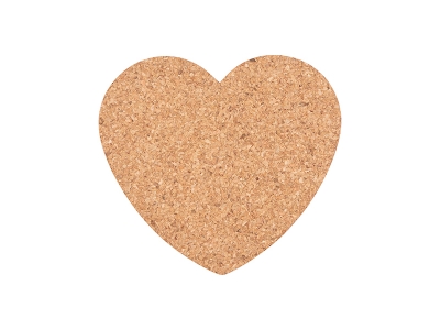 Laserable Blanks Heart Cork Coaster