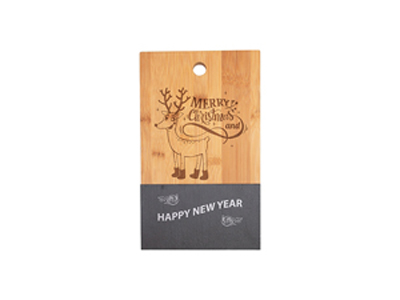 Bamboo with Slate Cutting Board (Rect,18*30cm)