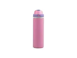 25oz/750ml Powder Coated Stainless Steel Bottle w/ Pop Lid (Pink)