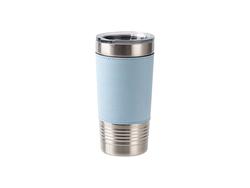 20oz/600ml Laserable Leatherette Tumbler (Light Blue)MOQ 1000pcs