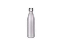 17oz/500ml Glitter Stainless Steel Cola Shaped Bottle(Laserable,Silver)