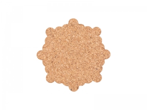 Laserable Blanks Snowflake Cork Coaster
