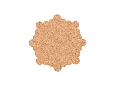 Laserable Blanks Snowflake Cork Coaster