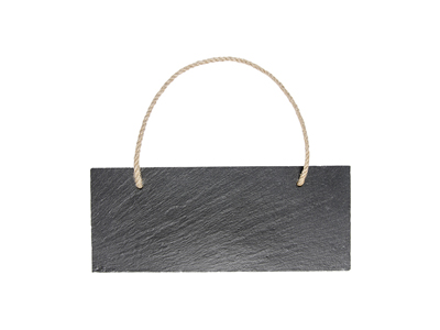 &quot;Rectangular Hanging Slate(25*10cm)
MOQ:1000pcs &quot;