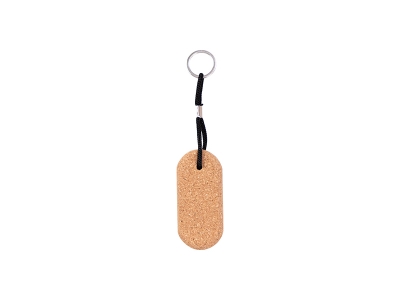 Laserable Blanks Cork Keychain (Oval)