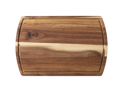 Enraving Blanks Acacia Wood Rectangle Cutting Board w/ Slot (L)