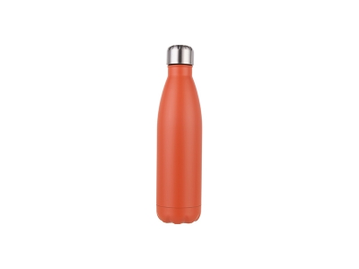 Laserable Blanks 17oz/500ml Stainless Steel Cola Bottle(Matt Orange)
