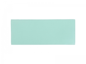 Laserable Blanks Laserable Leather Sleeve for Can Cooler(Mint Green/Black, 25*10cm)