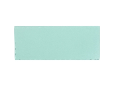 Laserable Blanks Laserable Leather Sleeve for Can Cooler(Mint Green/Black, 25*10cm)