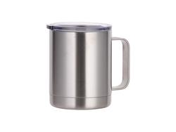 Laserable Blanks 10oz/300ml Stainless Steel Mug  with Sliding lid (Silver)