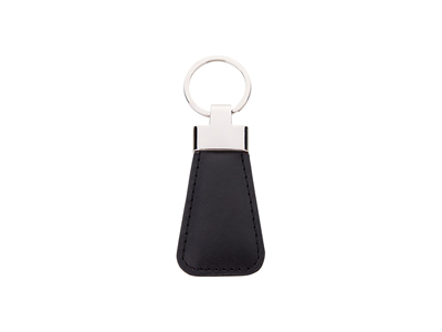 PU Leather Key Chain(Trapezoid, Black)