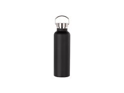 750ml/25oz Powder Coated Stainless Steel Bottle (Black)