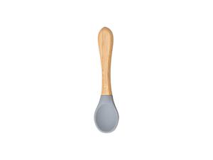 Engraving Bamboo Baby Bowl Spoon(Gray)